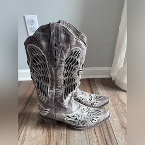 Corral Women’s Sequin Wing & Cross Inlay Western Boots